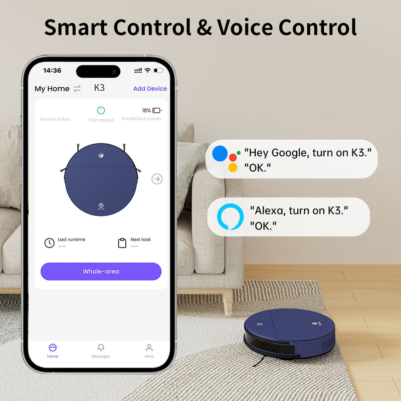 Load image into Gallery viewer, OKP K3 Robot Vacuum