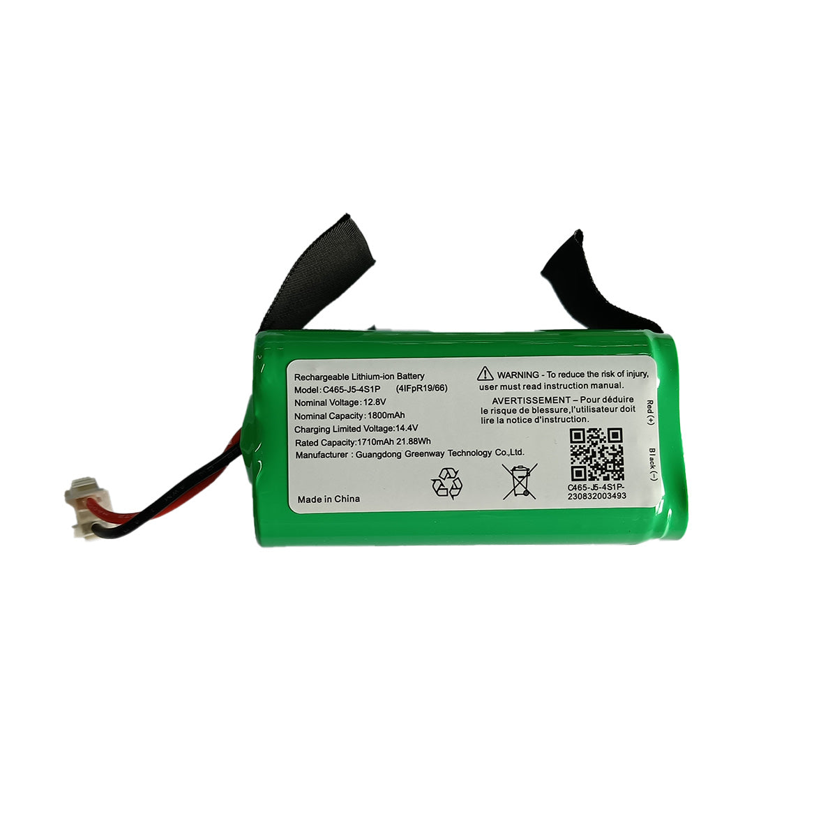 3400mAh Robot Vacuum Cleaner Battery C465-J1-4S1P 4in19/66