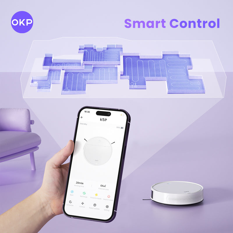 Load image into Gallery viewer, OKP K5 PRO Robot Vacuum with Mop