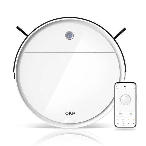 OKP LIFE K5 Robot Vacuum - Alexa/Google Compatible, Ideal for Pets