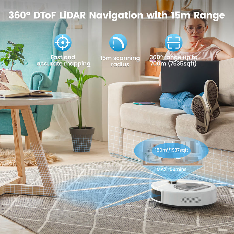 Load image into Gallery viewer, OKP Robot Vacuum and Mop Combo L6 Aqua
