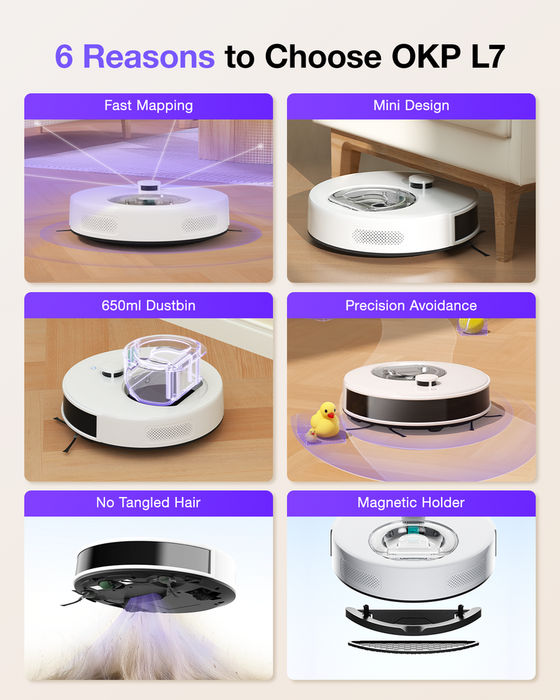 Load image into Gallery viewer, OKP L7 Robot Vacuum Cleaner
