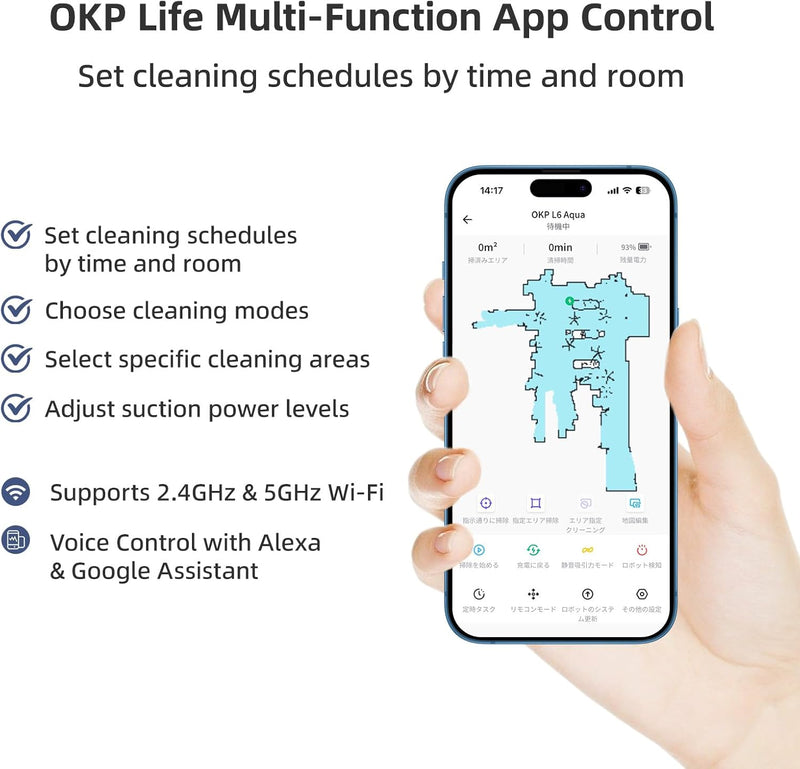 Load image into Gallery viewer, OKP Life Robot Vacuum L6 Aqua
