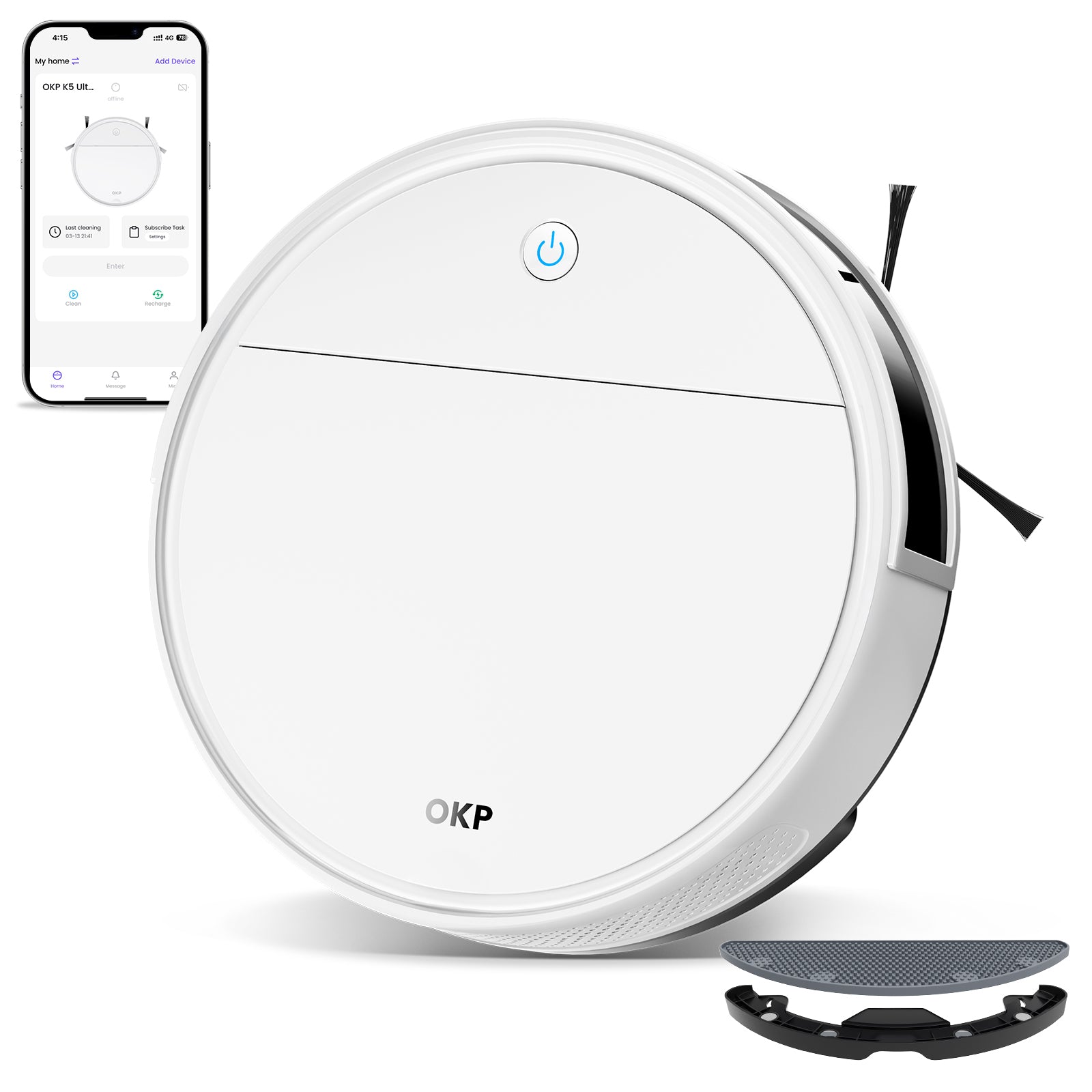 新品未開封　OKP ロボット掃除機 k5 OKPLIFE K5 Robot Vacuum Cleaner – OKP LIFE