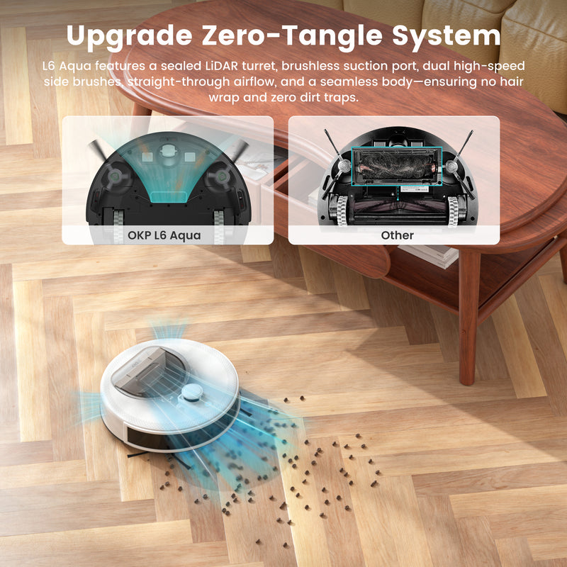 Load image into Gallery viewer, OKP Robot Vacuum and Mop Combo L6 Aqua
