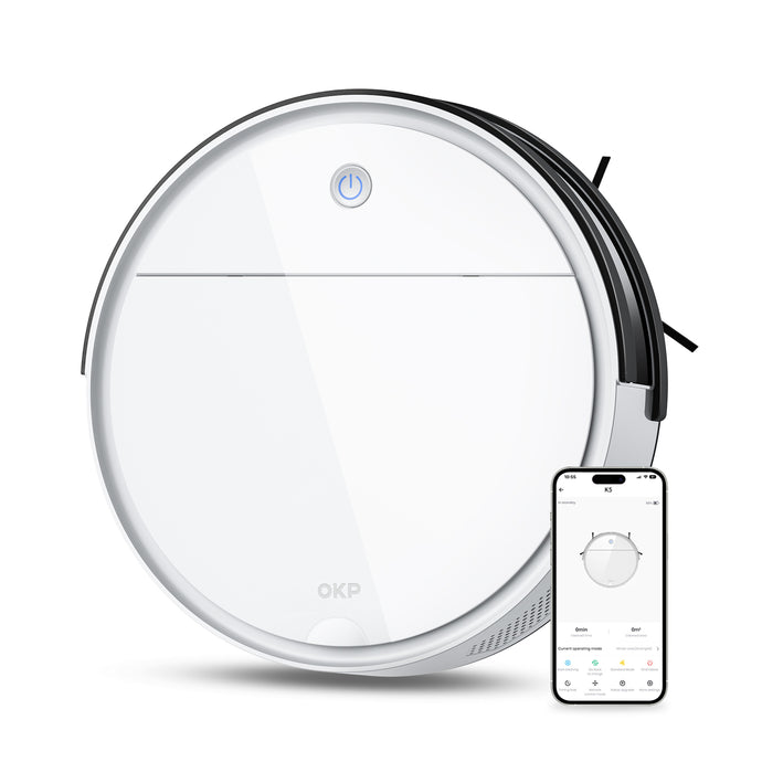 OKP LIFE K5 Robot Vacuum - Alexa/Google Compatible, Ideal for Pets