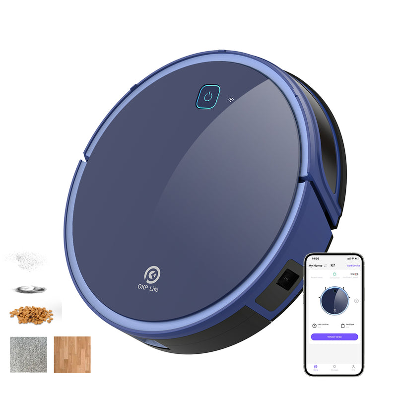 Load image into Gallery viewer, OKP LIFE K7 Robot Vacuum Cleaner Carpet, and Particle Specialist
